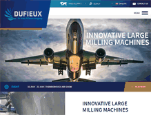 Tablet Screenshot of dufieux-industrie.com